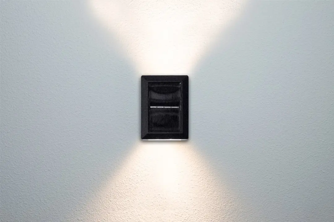 Groenovatie LED Solar Wandlamp Up & Down 600mAh - Zwart - afbeelding 3 van 6