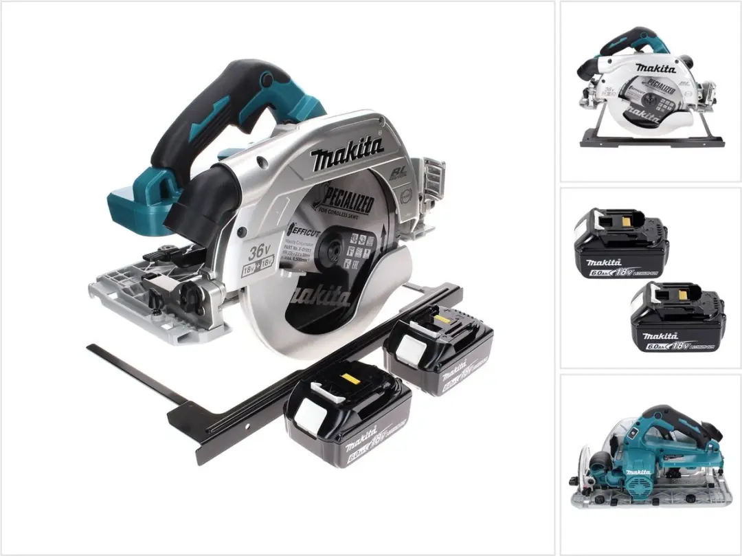 Makita DHS 900 G2 accu-handcirkelzaag 36 V (2x 18 V) 235 mm borstelloos + 2x acc