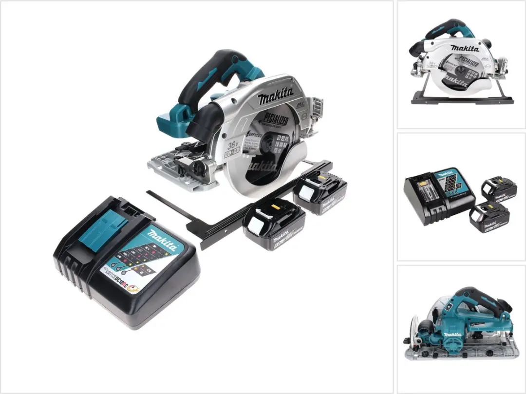 Makita DHS 900 RT2 accu-handcirkelzaag 36 V (2x 18 V) 235 mm borstelloos + 2x ac