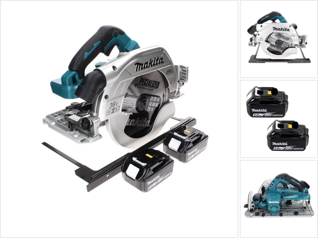 Makita DHS 900 T2 accu-handcirkelzaag 36 V (2x 18 V) 235 mm borstelloos + 2x acc