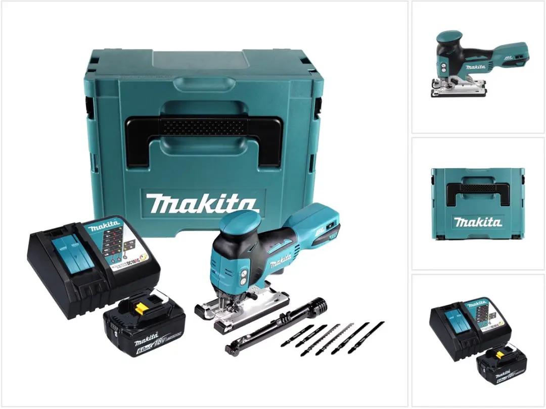 Makita DJV 181 RG1J accu pendelzaag 18 V borstelloos + 1x accu 6,0 Ah + oplader