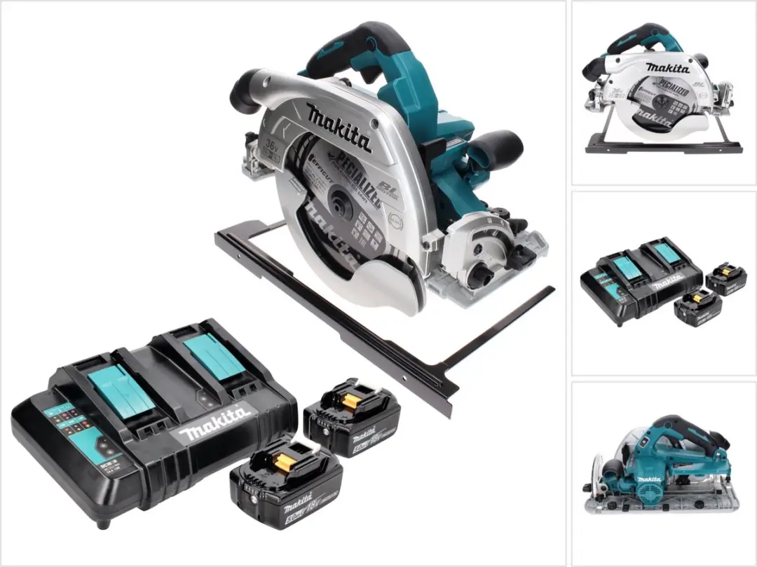 Makita DHS 900 CT accu-handcirkelzaag 36 V (2x 18 V) 235 mm borstelloos + 2x acc