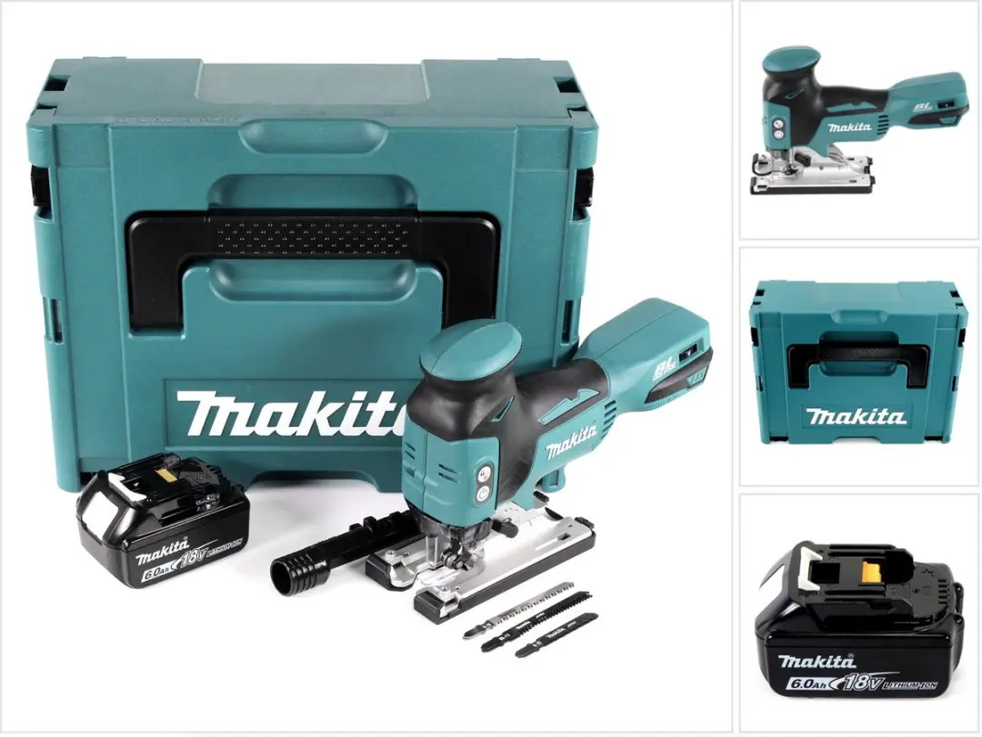 Makita DJV 181 G1J accu pendelzaag 18V borstelloos + 1x accu 6,0Ah + Makpac