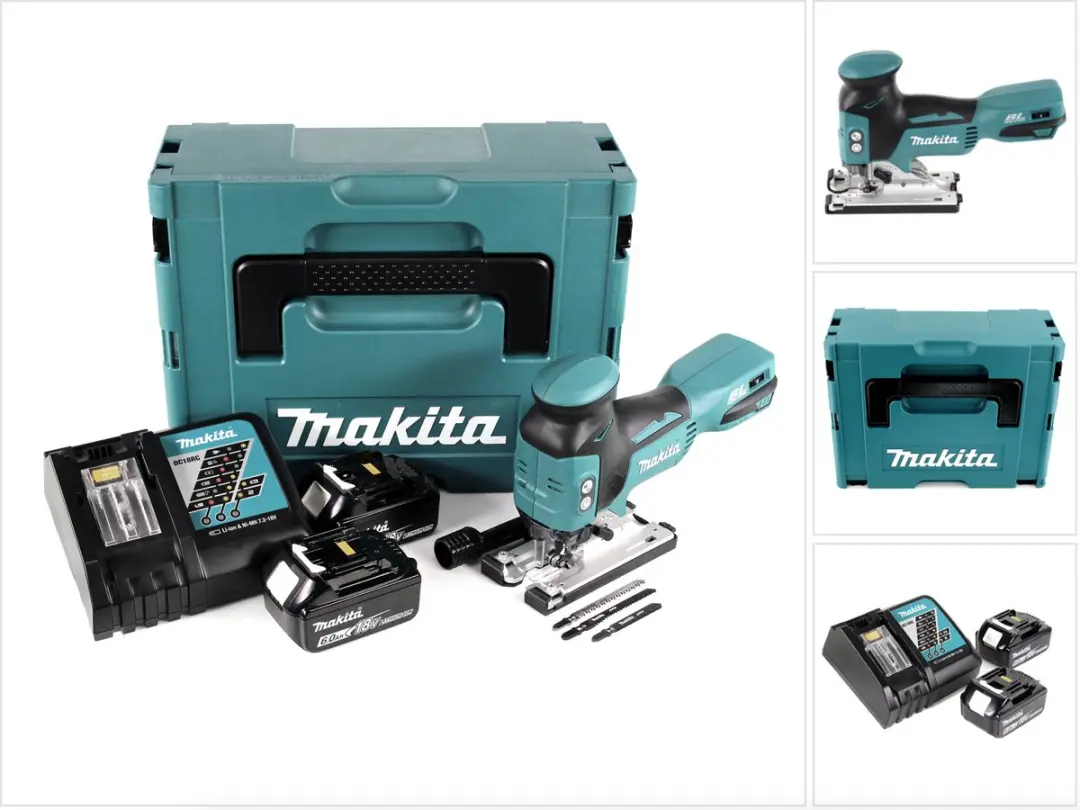 Makita DJV 181 RGJ accu pendelzaag 18V borstelloos + 2x accu 6,0 Ah + oplader +