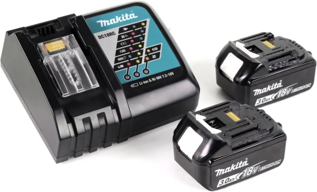 Makita DTM51RFJX2 Multifunctioneel Gereedschap 18V - 2x 3.0Ah Accu + Lader + 39-delige Set