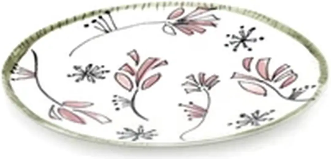 Serax Marni Midnight Flowers Fiore Rosa plat bord D20cm roze / zwart