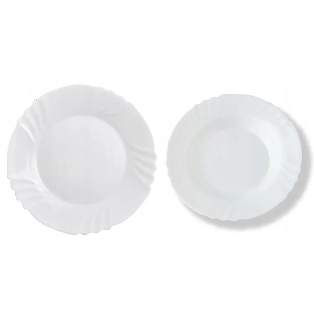 Bormioli Rocco Ebro: 25cm bord & 24cm diepe borden, gehard glas
