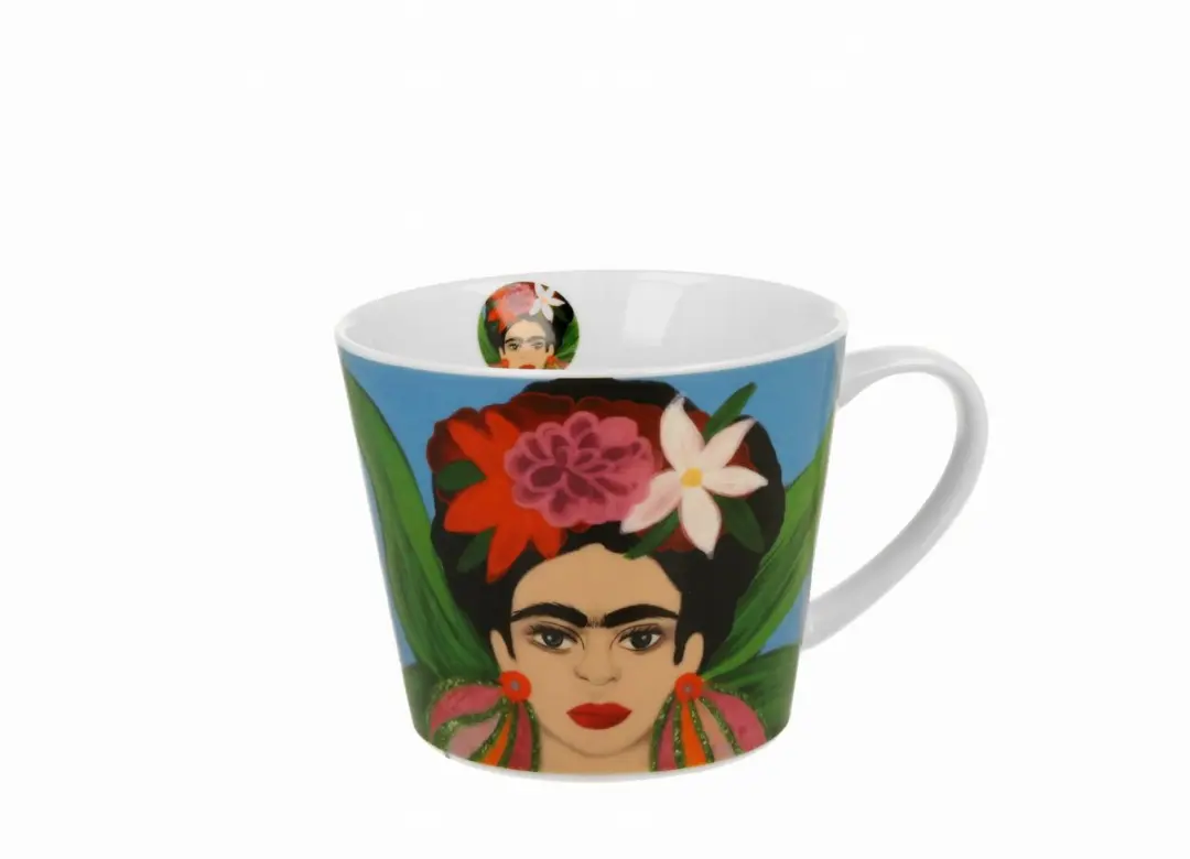 Grote Porseleinen Mok Mexicaanse Kunst 600ml