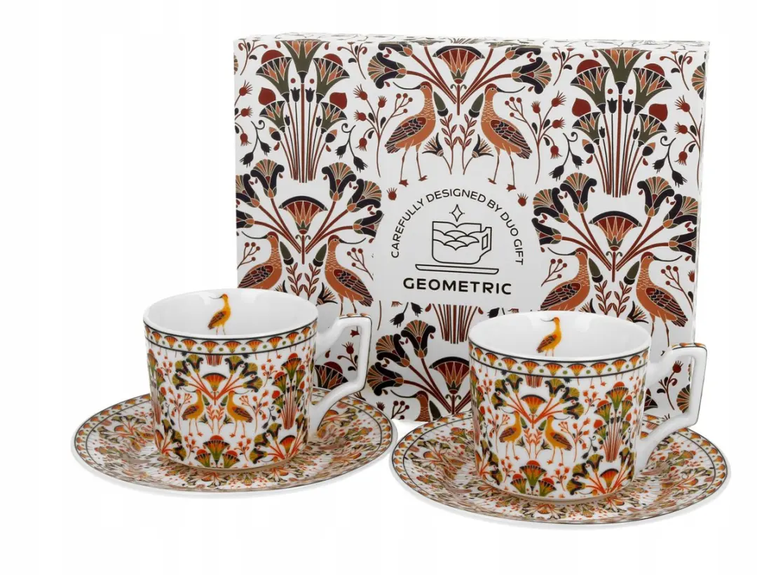 2x Espresso Kopjes met Schotels HERON