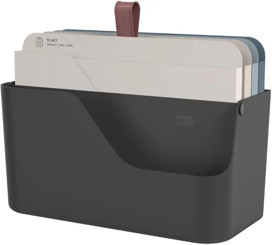 Rotho My Paper documentenorganizer plus zwart, met blauwe inleggers, A4 formaat,