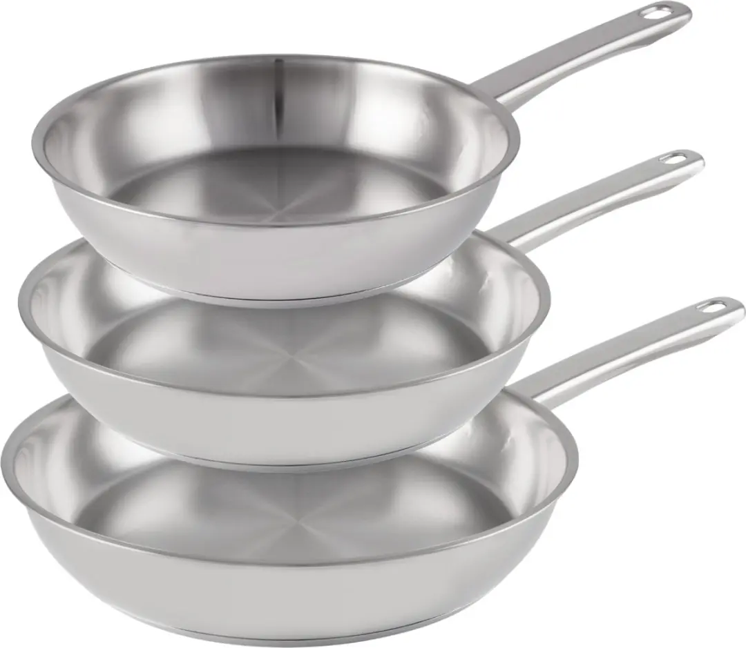 Cookinglife Koekenpannenset Superior Triply RVS 3-delig