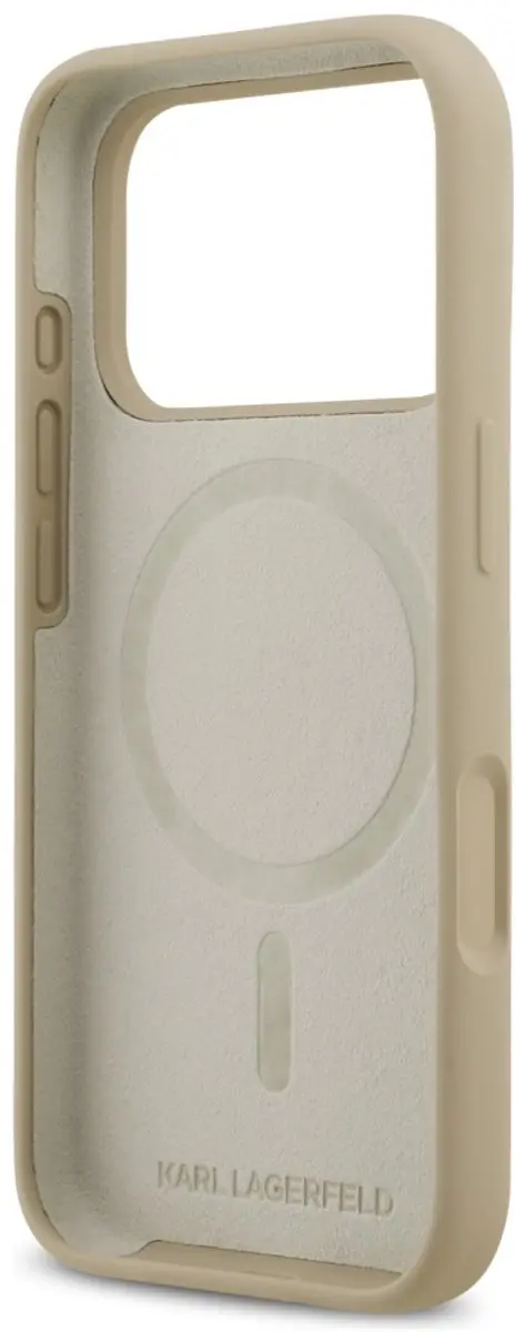 Karl Lagerfeld Siliconen Hoesje iPhone 17 - Zwart