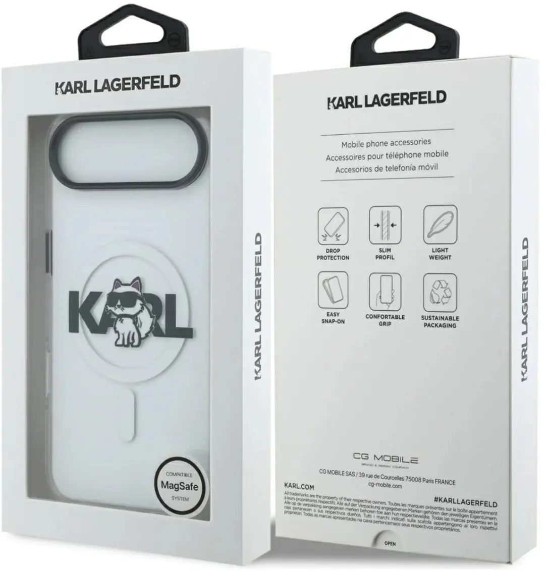 Karl Lagerfeld Choupette Sketch Magsafe Hoes - Zwart