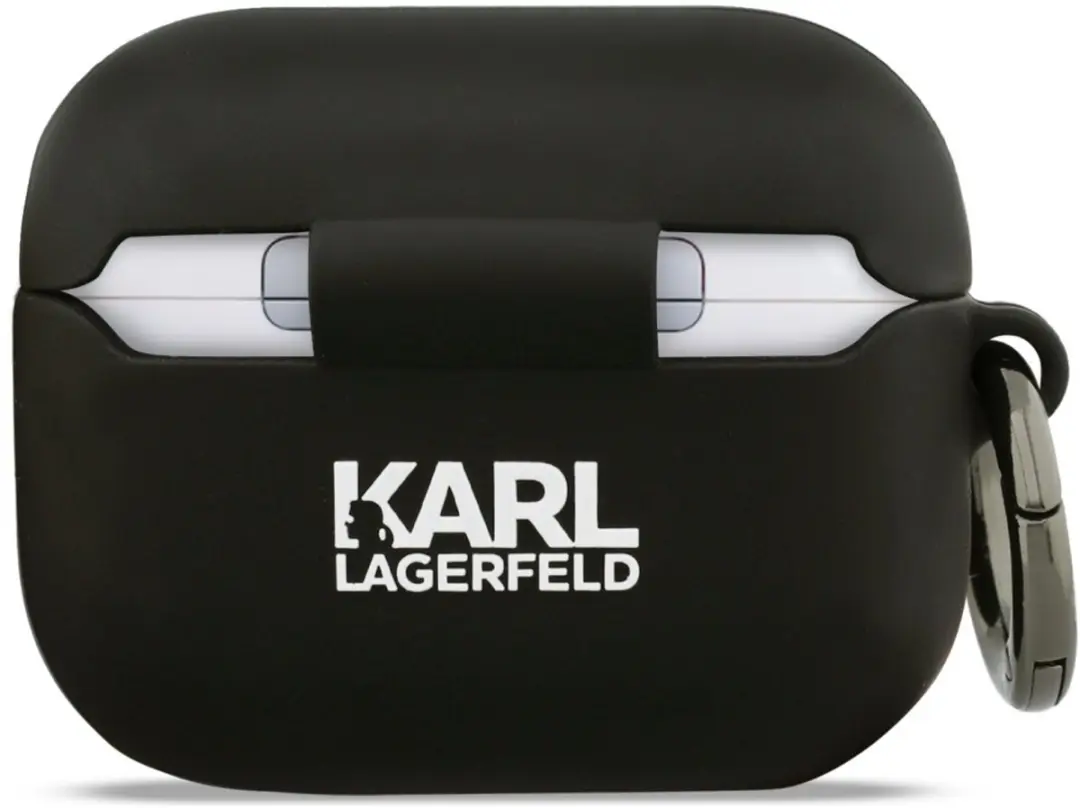Karl Lagerfeld Siliconen Hoesje 3D AirPods Pro 3 - Transparent