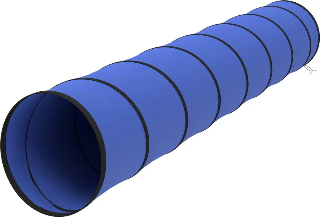 Pawhut Huisdier agility tunnel-Oxford-stof-300L x 50B x 50H cm-Blauw