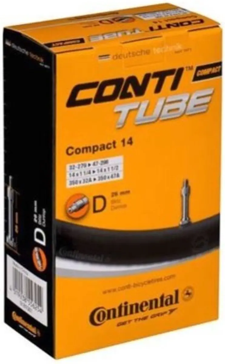 Continental Binnenband Compact 14 - 100-559 - Zwart - afbeelding 3 van 3