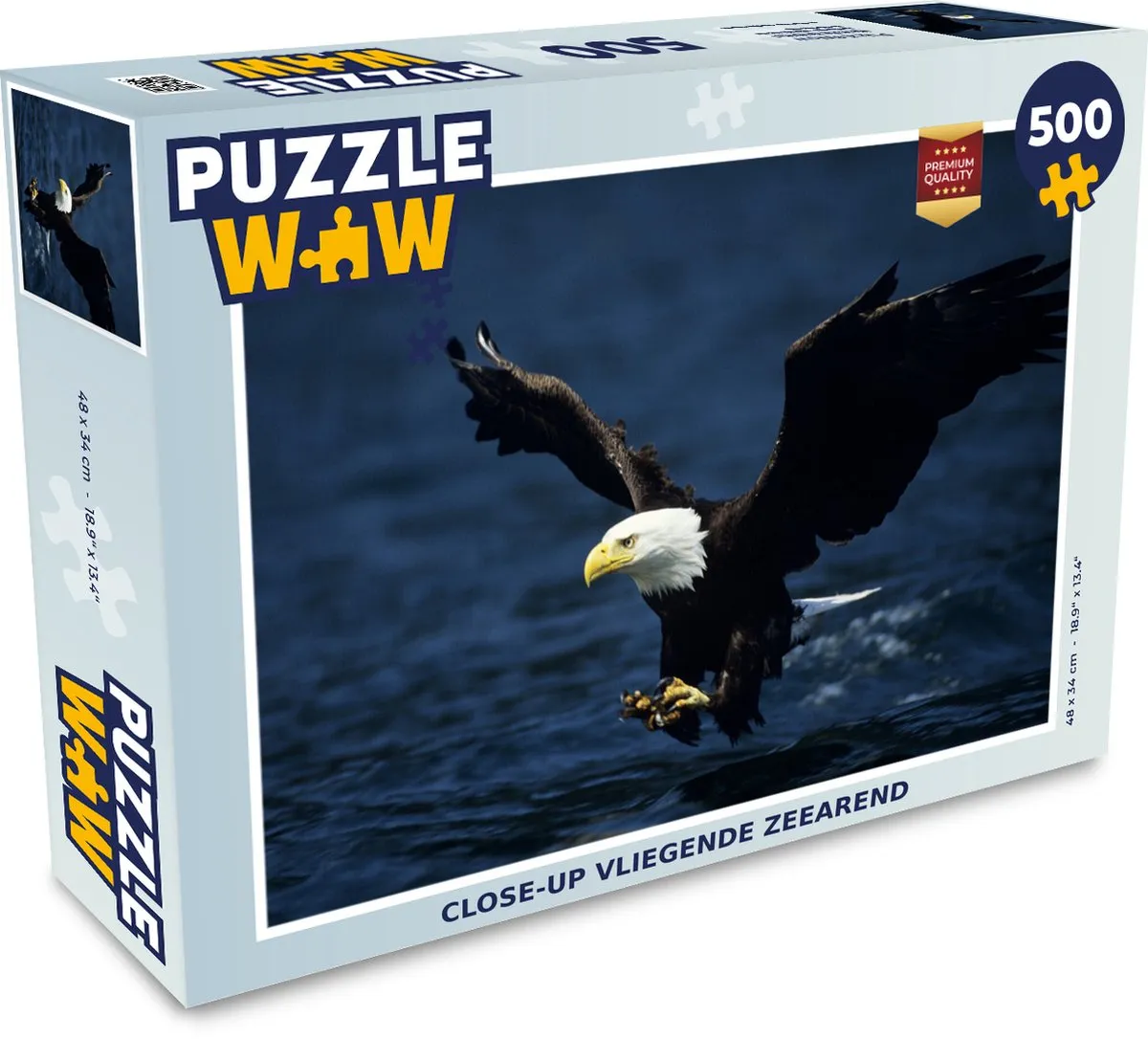 PuzzleWow Arend Close Up Water Legpuzzel 500 Stuks