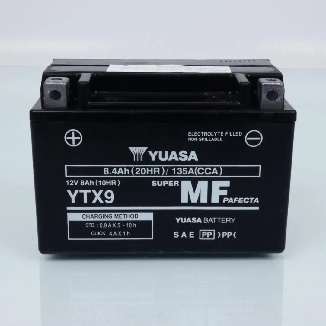 Yuasa YTX9-WC AGM Accu - 12V - Zilver