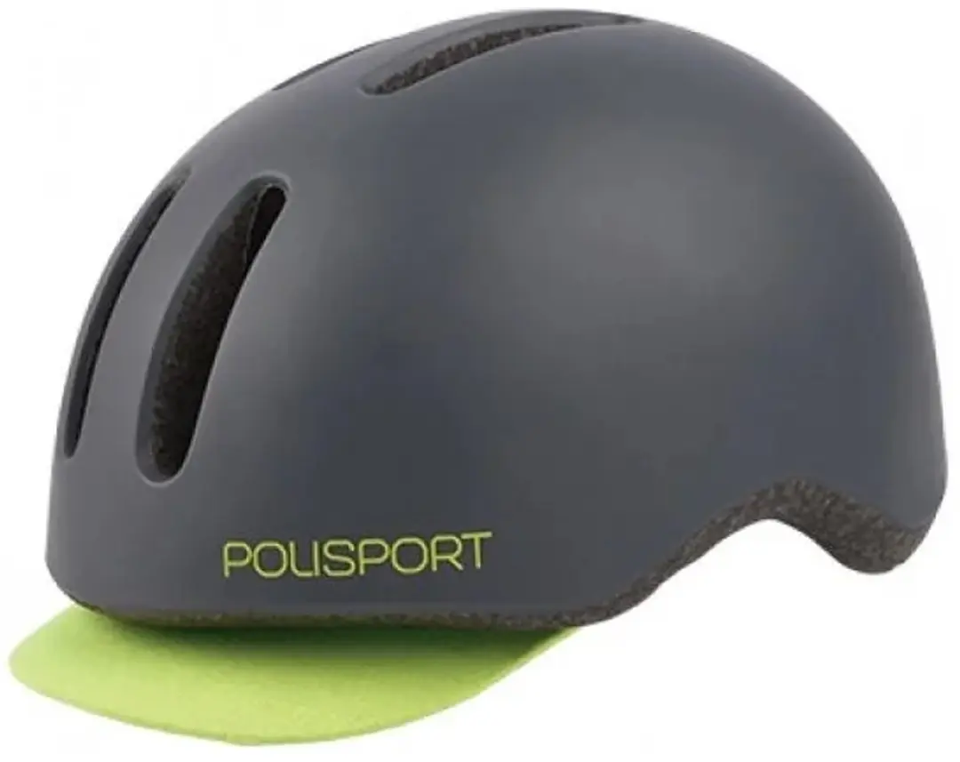 Polisport Commuter Fietshelm L - Mat Grijs/Fluo Geel - afbeelding 5 van 6