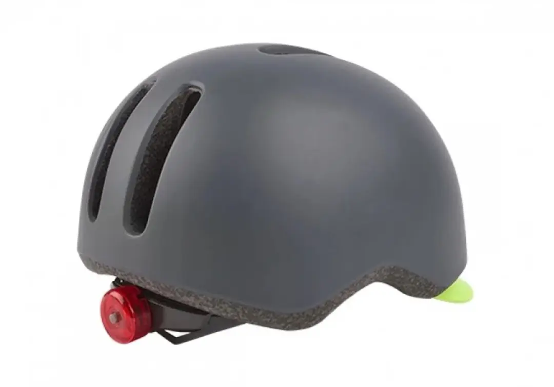 Polisport Commuter Fietshelm L - Mat Grijs/Fluo Geel - afbeelding 4 van 6