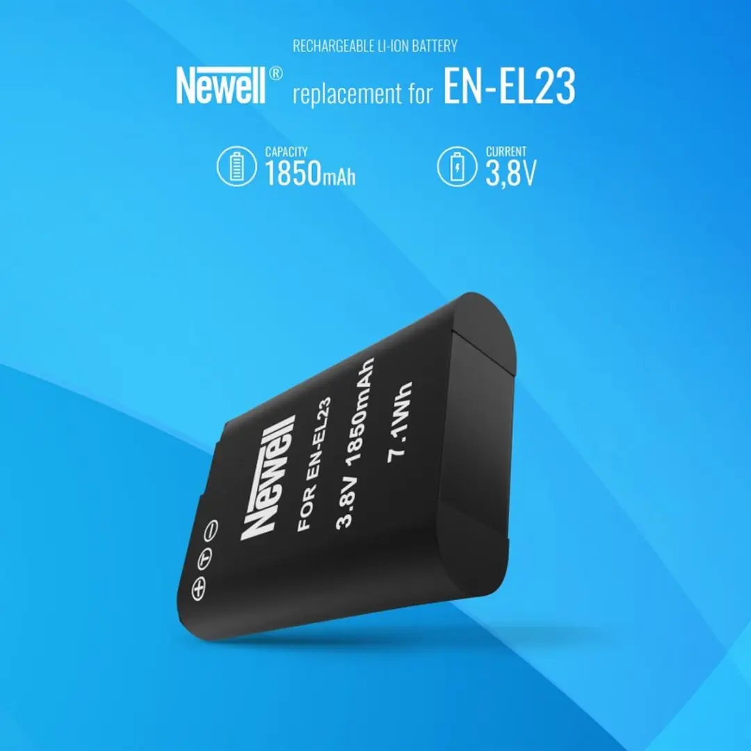 Newell Accu Nikon EN-EL23 1850mAh - afbeelding 2 van 6