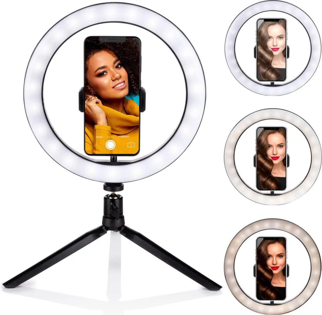 Grundig Selfie Ringlamp op Statief