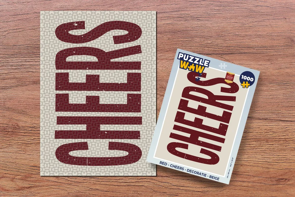 PuzzleWow Cheers Legpuzzel 1000 Stuks - Beige