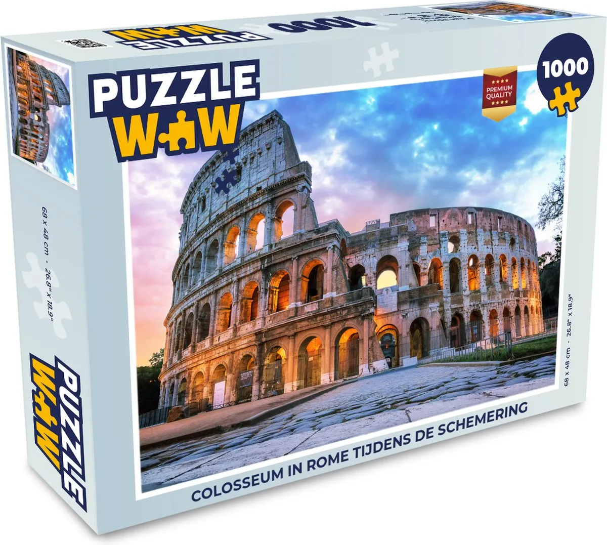 PuzzleWow Legpuzzel Colosseum Schemering 1000 Stuks