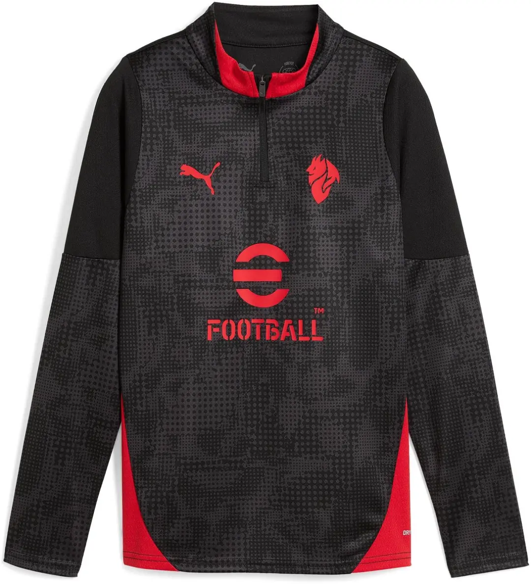 PUMA AC Milan Training 1/4 Zip Sweatshirt Enfants Noir C04