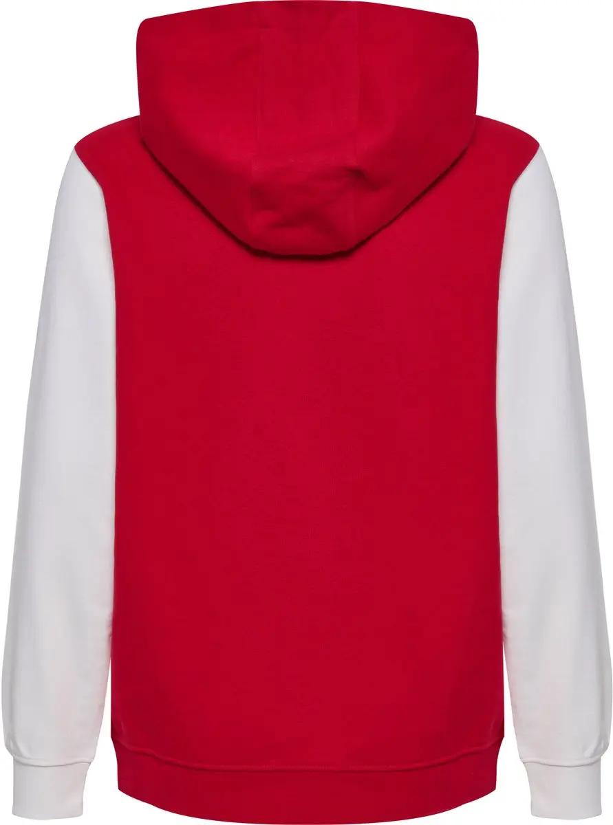 DBU 26 FAN RED-WHITE ZIP HOOD KIDS