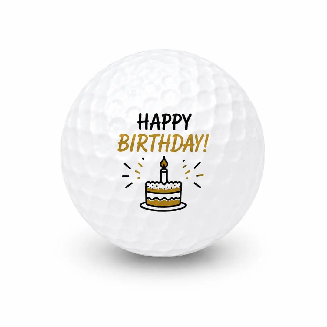 Wilson Golfballen Verjaardag Zwart Goud