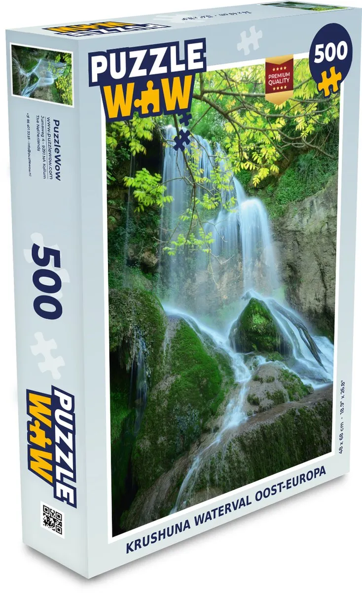 PuzzleWow Krushuna Waterval Oost-Europa Legpuzzel 500 Stuks