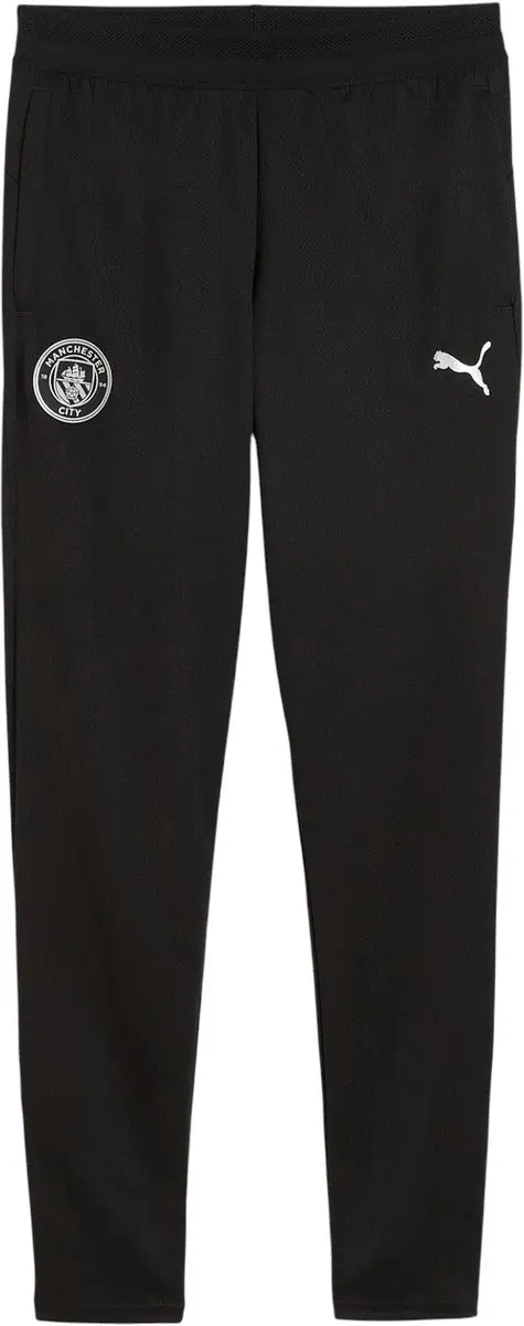 PUMA Manchester City Pantalon d'Entraînement 2025-2026 Noir Argenté enfants