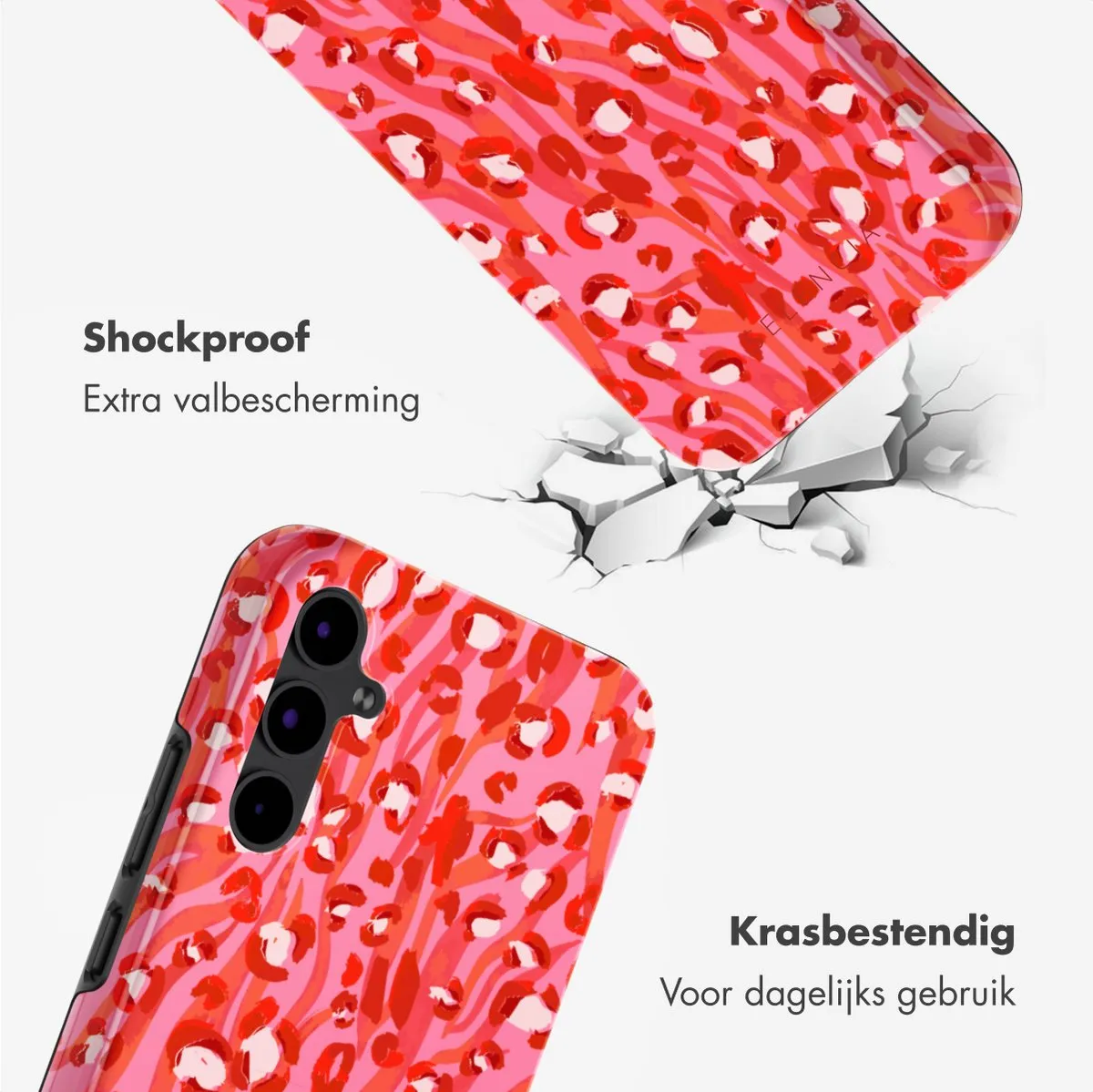 Selencia Hoesje Samsung Galaxy A34 Wild Spots Lipstick