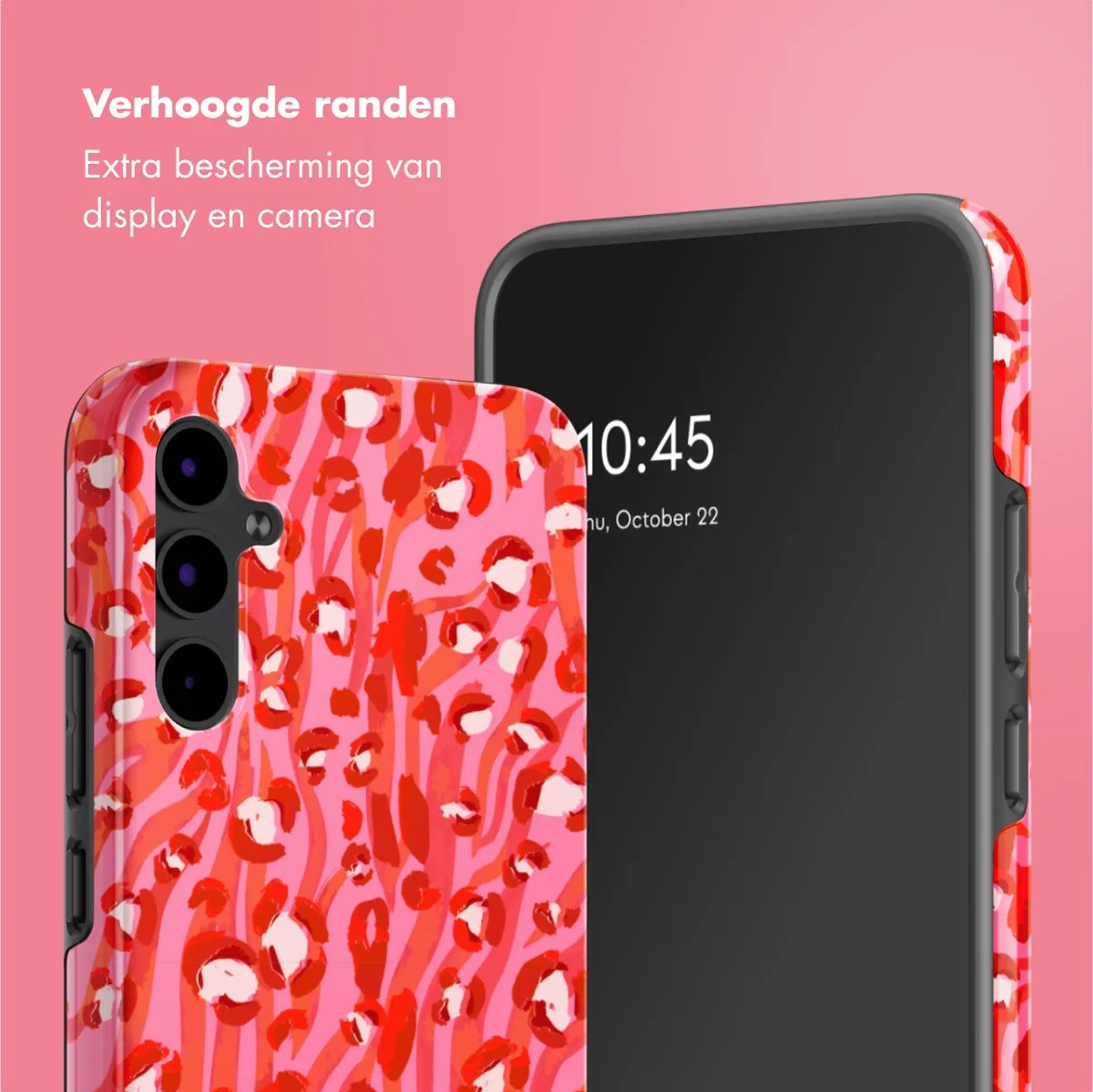 Selencia Hoesje Samsung Galaxy A34 Wild Spots Lipstick