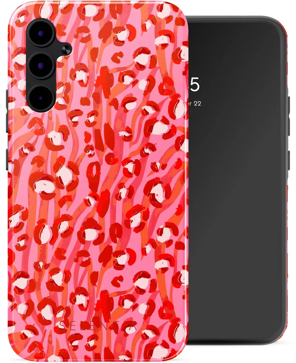 Selencia Hoesje Samsung Galaxy A34 Wild Spots Lipstick