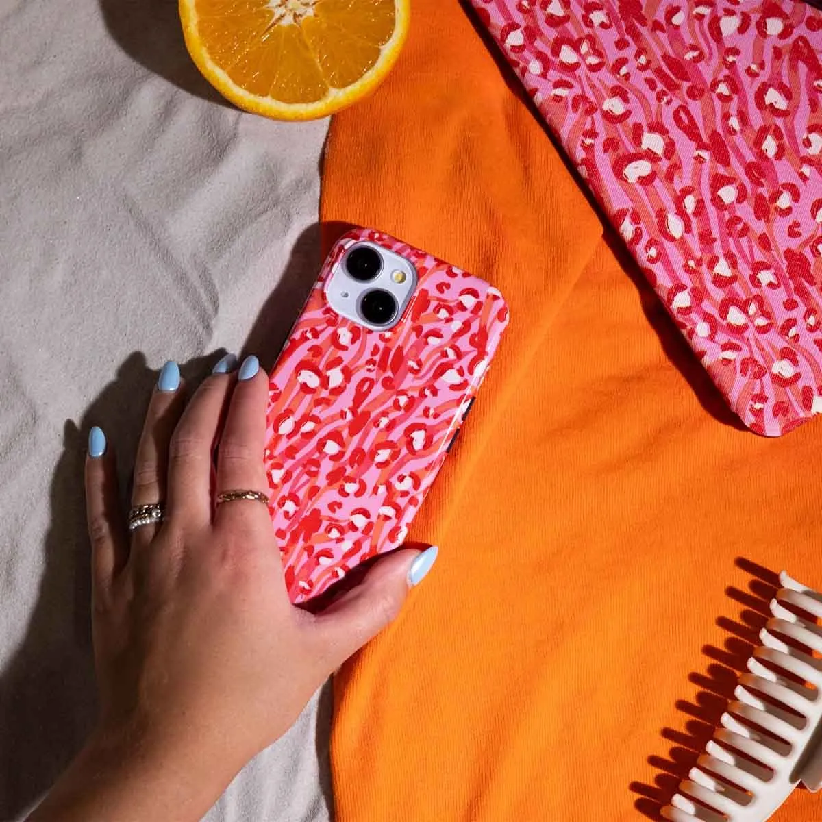 Selencia Hoesje Samsung Galaxy A34 Wild Spots Lipstick