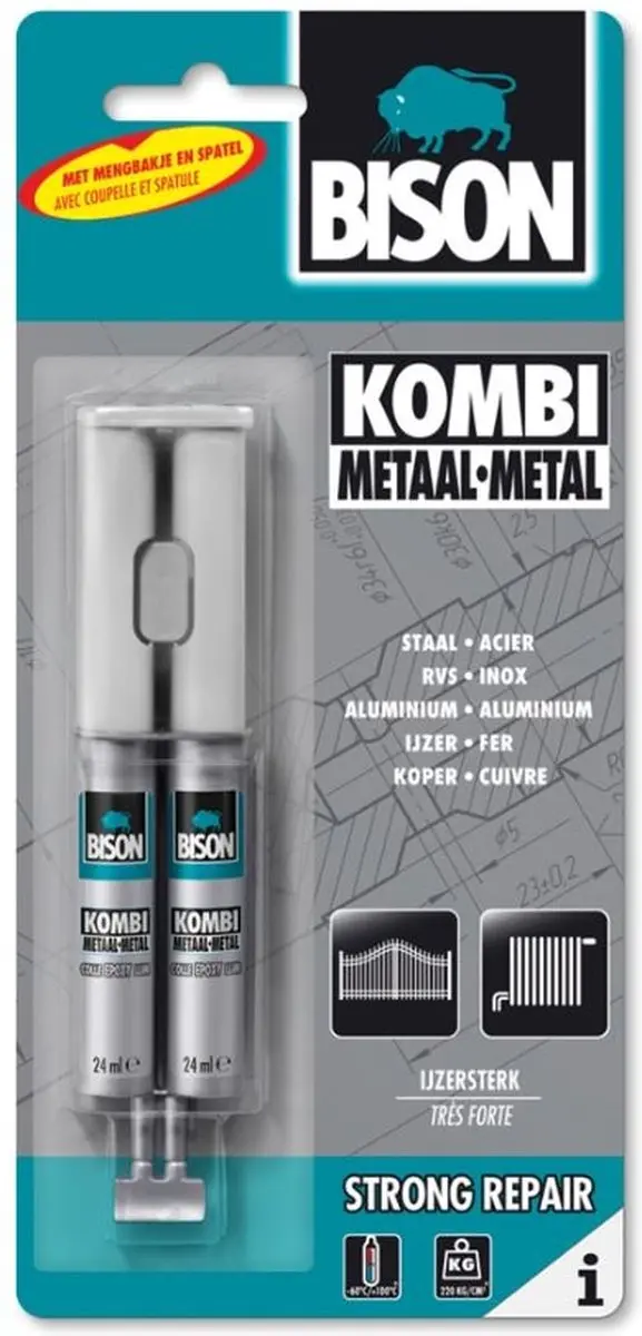 Bison Kombi Metaal Epoxylijm 24ml