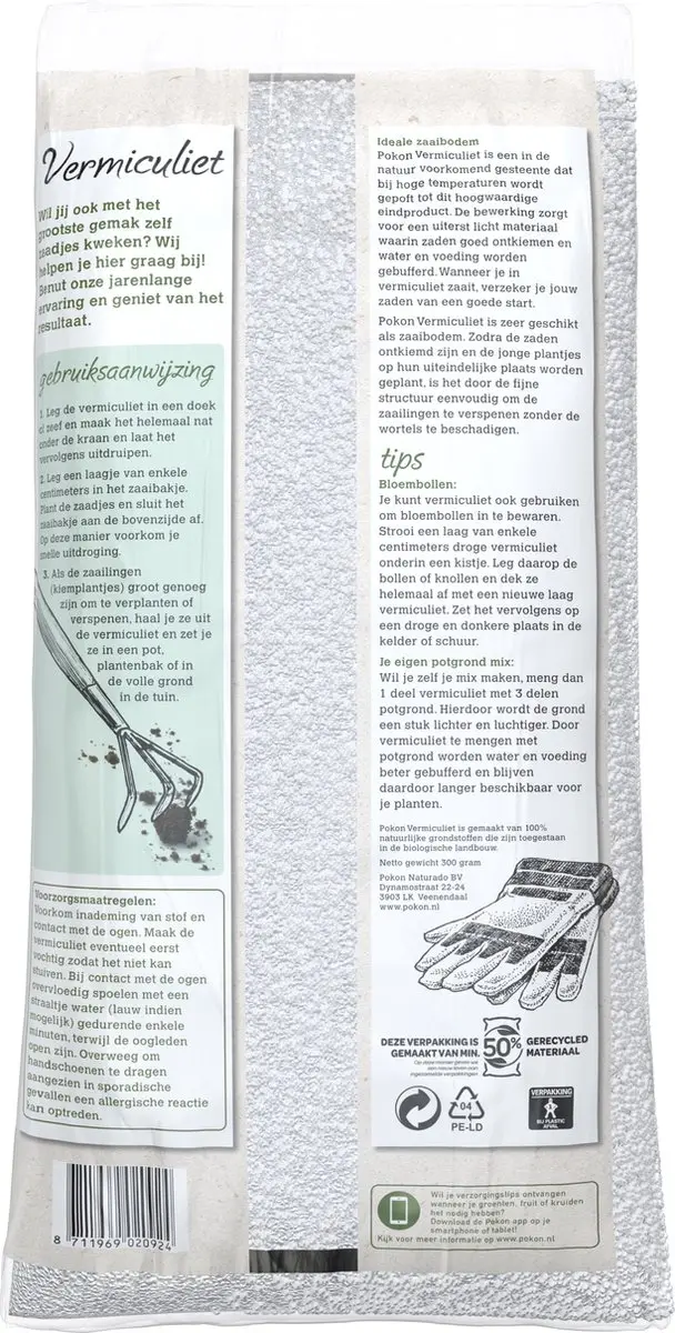 Pokon Bio Vermiculiet 6L - Zaai- en stekgrond - afbeelding 6 van 6