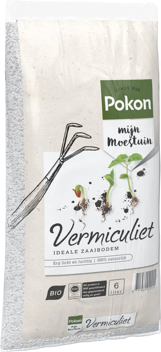 Pokon Bio Vermiculiet 6L - Zaai- en stekgrond - afbeelding 2 van 6