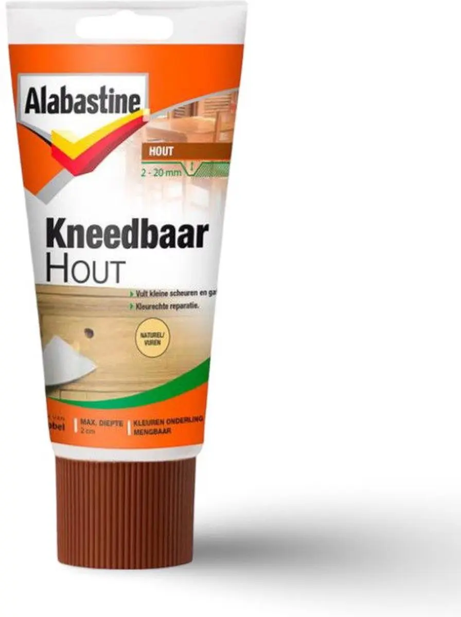 Alabastine Kneedbaar Hout - Naturel 200g