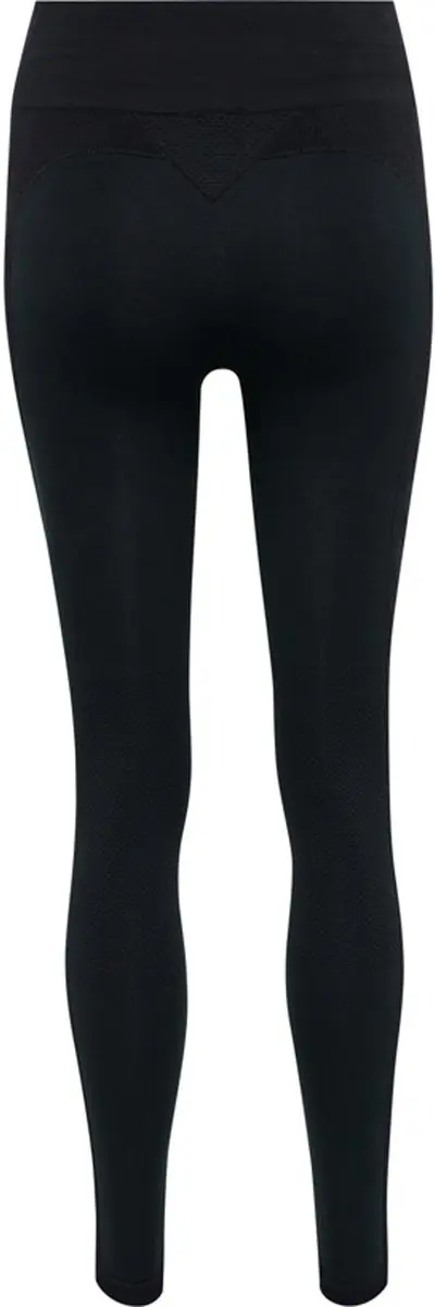Hummel Hmlclea Seamless Mid Waist Tights - Dames Sportlegging XL - Black Melange