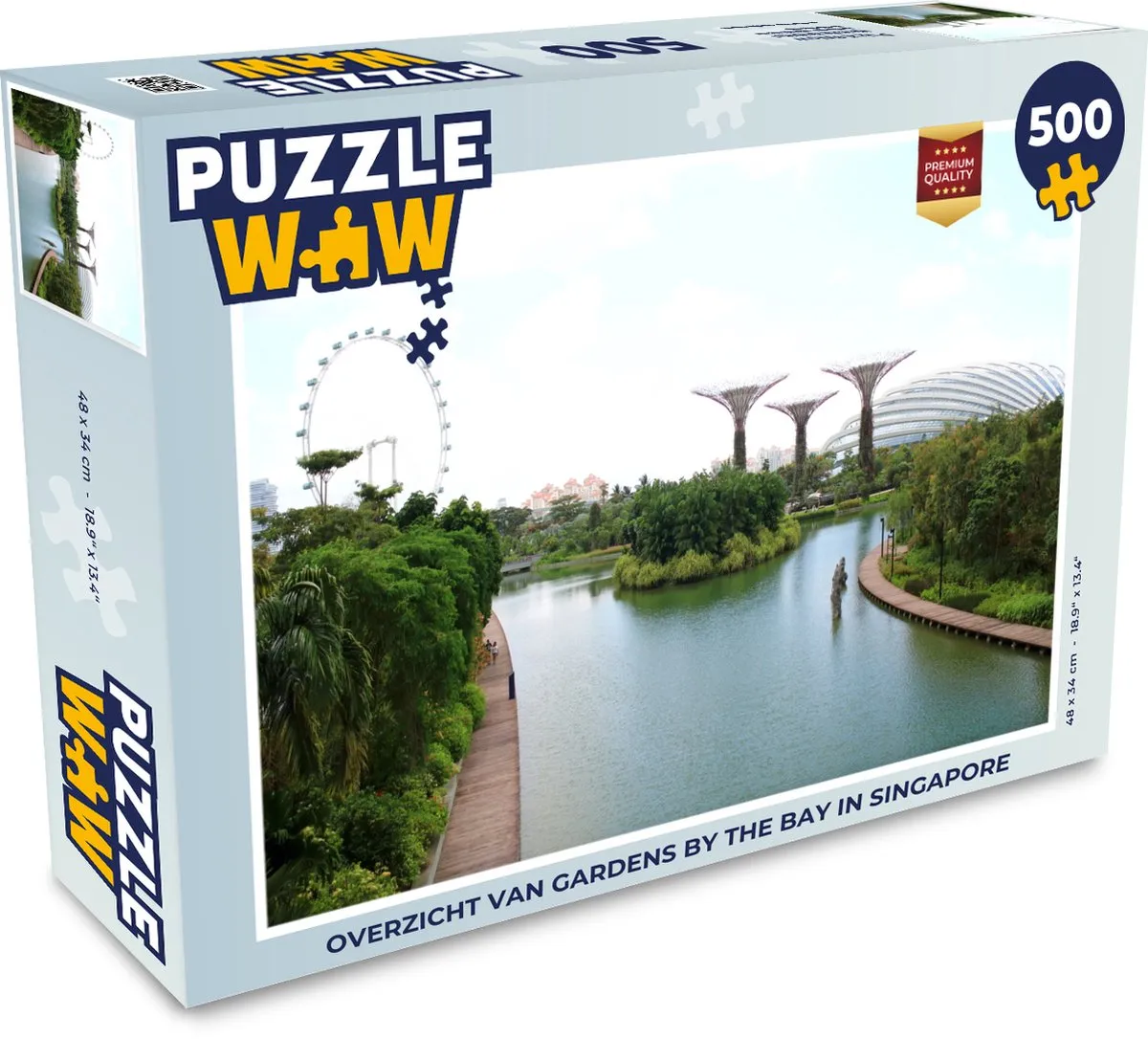 PuzzleWow Gardens by the Bay Legpuzzel 500 Stuks