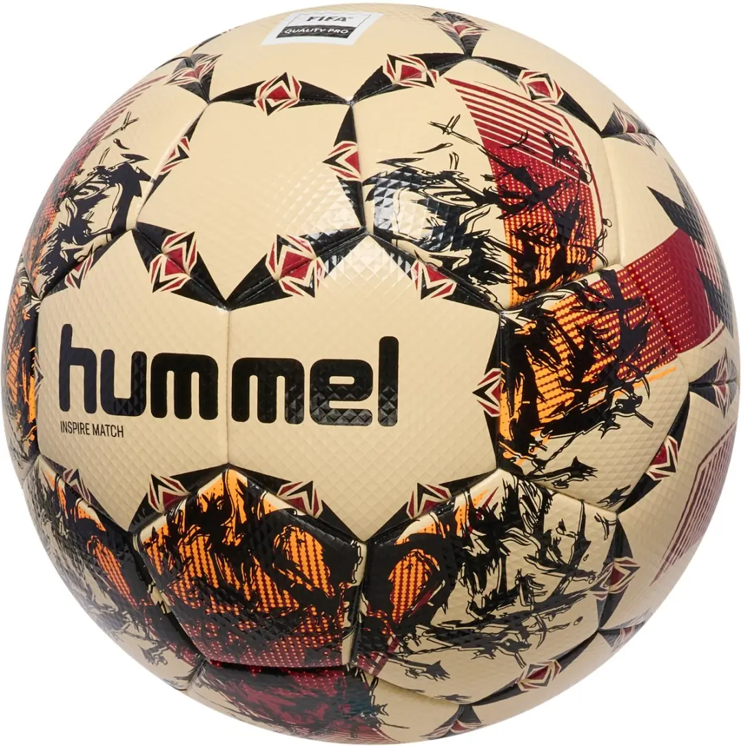 Hummel Hmlinspire Match FB 234024 Voetbalshirt - Maroon/Champagne/Black