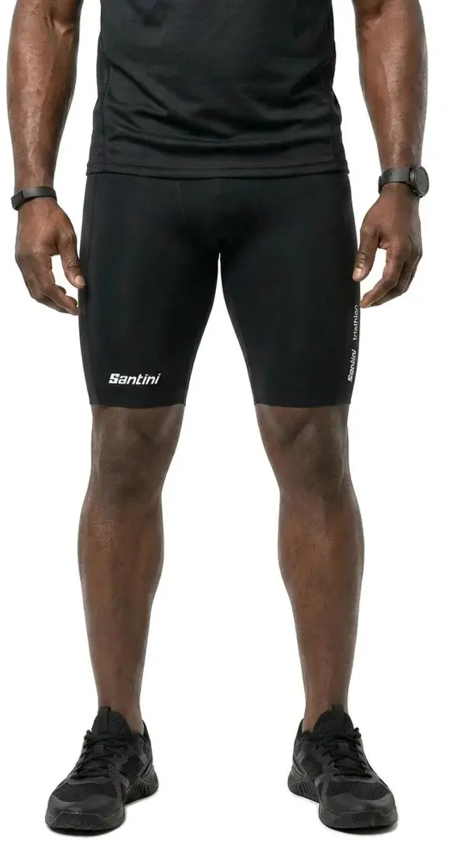 Santini Stream Korte Broek - S - Zwart - afbeelding 2 van 4