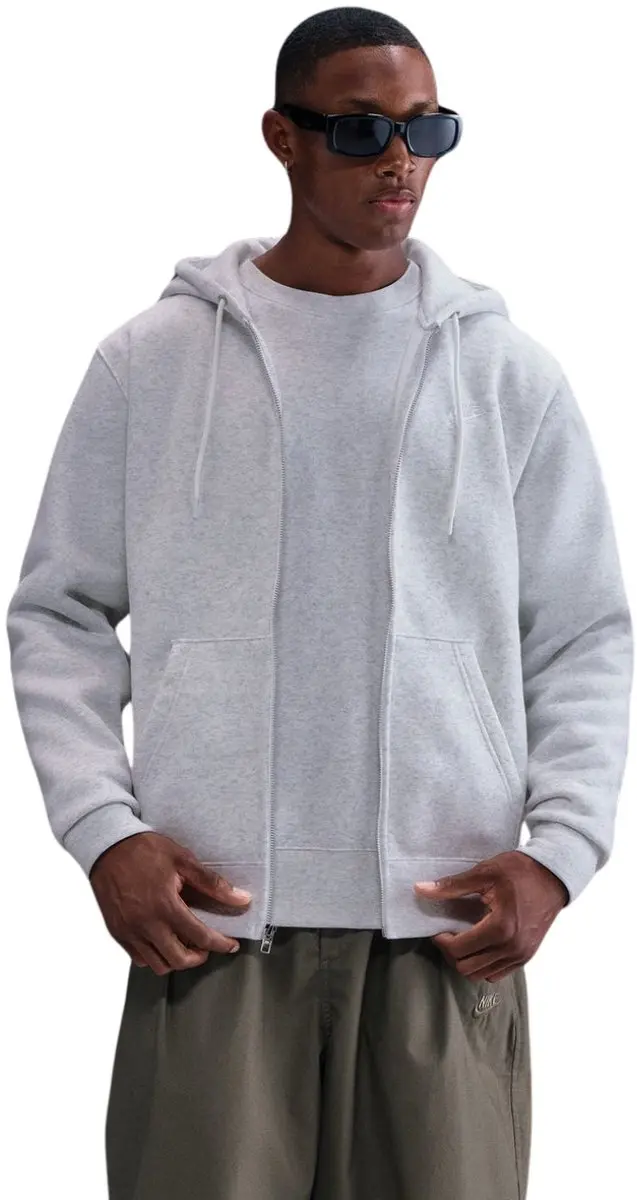 Nike Club BB FZ Hoodie Heren Grijs