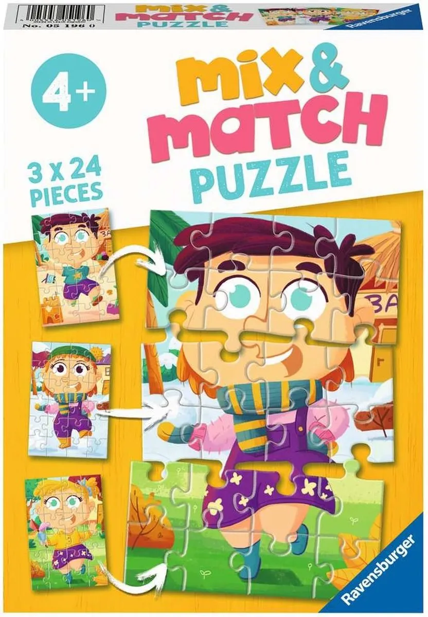 Ravensburger Mix & Match Bonte Kleren Puzzel