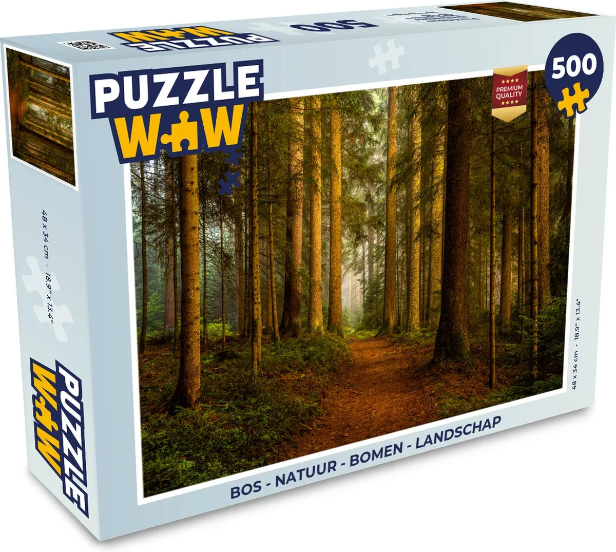 PuzzleWow Bos Natuur Landschap Legpuzzel 1000 Stuks - Multicolor