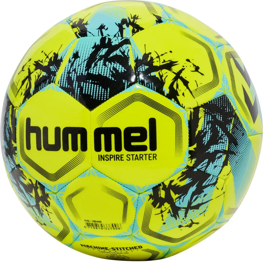 Hummel Inspire Starter Voetbal - Lichtblauw/Geel/Zwart - afbeelding 3 van 6