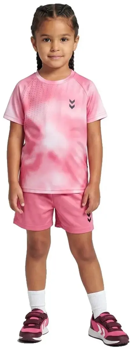Hummel Cloud Korte Mouw Set Roze 128 cm Kinderen